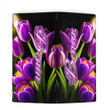 Benin Clutch Purse Pretty Purple Tulips (You can Personalize Custom Text) A7