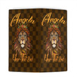 Angola Clutch Purse King Lion with Crown (You can Personalize Custom Text) A7