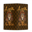 Lesotho Clutch Purse King Lion with Crown (You can Personalize Custom Text) A7