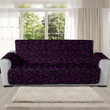 Sofa Protector - Butterfly Pattern Purple and White Version Sofa Protector Handcrafted to the Highest Quality Standards A7