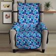 Sofa Protector - Cyan Tropical Hibiscus Flowers Sofa Protector Handcrafted to the Highest Quality Standards A7