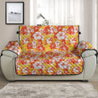 Sofa Protector - Floral Seamless Hawaiian Sofa Protector Handcrafted to the Highest Quality Standards A7