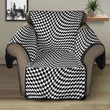 Sofa Protector - Black And White Abstract Square Pattern Sofa Protector Handcrafted to the Highest Quality Standards A7 | GetteeStore