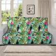 Sofa Protector - Hibiscus Flowers And Bird Toucan Sofa Protector Handcrafted to the Highest Quality Standards A7