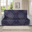 Sofa Protector - Pretty Paisley Bandana Navy Blue Sofa Protector Handcrafted to the Highest Quality Standards A7