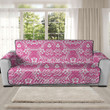 Sofa Protector - Hibiscus Pink Tropical Sofa Protector Handcrafted to the Highest Quality Standards A7