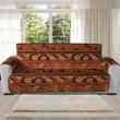 Sofa Protector - Hibiscus Tribal Fabric Abstract Vintage Sofa Protector Handcrafted to the Highest Quality Standards A7