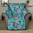 Sofa Protector - Hawaiian Aloha Blue Sofa Protector Handcrafted to the Highest Quality Standards A7 | GetteeStore