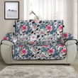 Sofa Protector - Hibiscus And Orchids Tropical Pattern Sofa Protector Handcrafted to the Highest Quality Standards A7