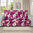 Sofa Protector - Multicolored Floral Hibiscus Sofa Protector Handcrafted to the Highest Quality Standards A7