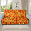Sofa Protector - Orange Tropical Flowers Sofa Protector Handcrafted to the Highest Quality Standards A7