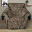 Sofa Protector - Seamless Pttern Brown Floral Sofa Protector Handcrafted to the Highest Quality Standards A7 | GetteeStore