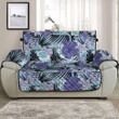 Sofa Protector - Tropical Hibiscus Flowers Pattern Sofa Protector Handcrafted to the Highest Quality Standards A7
