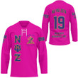 Getteestore Hockey Jersey - (Custom) Nu Psi Zeta Military Sorority (Pink) A31