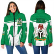 GetteeStore Clothing - Nigeria Active Flag Women Padded Jacket a35