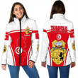 GetteeStore Clothing - Tunisia Active Flag Women Padded Jacket a35