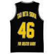 (Custom) Clothing - Tau Beta Sigma (Black) Basketball Jersey A31