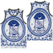 Clothing - Phi Beta Sigma Floral Pattern Basketball Jersey A35
