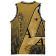 Gettee Clothing - Alpha Phi Alpha Letters Pattern Basketball Jersey A35
