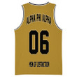 (Custom) Jersey - Alpha Phi Alpha (Old Gold) Basketball Jersey