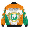 GetteeStore Clothing - Ivory Coast Active Flag Bomber Jacket A35