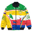 GetteeStore Clothing - Comoros Active Flag Bomber Jacket A35