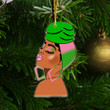 Gettee Store Ornament - AKA Sorority Beautiful Girl Mica Ornament A35
