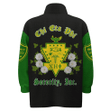 Getteestore Stand-up Collar Zipped Jacket - Chi Eta Phi White Chrysanthemum A31