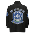 Getteestore Stand-up Collar Zipped Jacket - Zeta Phi Beta Dove A31