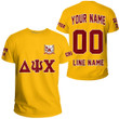 Getteestore T-shirt - (Custom) Delta Psi Chi Fraternity (Yellow) Letters A31