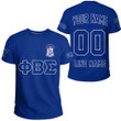 Getteestore T-shirt - (Custom) Phi Beta Sigma Fraternity (Blue) Letters A31