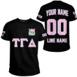 Getteestore T-shirt - (Custom) Tau Gamma Delta Sorority (Black) Letters A31