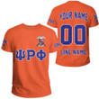 Getteestore T-shirt - (Custom) Psi Rho Phi Military Fraternity (Orange) Letters A31