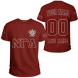 Getteestore T-shirt - (Custom) Nu Gamma Alpha Fraternity (Red) Letters A31