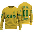 Getteestore Knitted Sweater - (Custom) Chi Eta Phi Sorority (Yellow) Letters A31