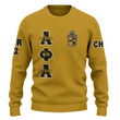 Gettee Store Knitted Sweater - (Custom) Alpha Phi Alpha Old Gold Knitted Sweater A35
