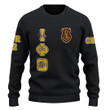 Gettee Store Knitted Sweater - (Custom) Iota Phi Theta Black Knitted Sweater A35