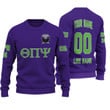 Getteestore Knitted Sweater - (Custom) Theta Pi Psi Fraternity (Purple) Letters A31