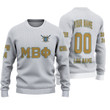 Getteestore Knitted Sweater - (Custom) Mu Beta Phi Military Fraternity (White) Letters A31