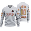 Getteestore Knitted Sweater - (Custom) Sigma Xi Rho Fraternity (White) Letters A31