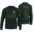 Getteestore Knitted Sweater - (Custom) Phi Eta Psi Fraternity (Green) Letters A31
