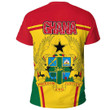 GetteeStore Clothing - Ghana Active Flag T-Shirt A35