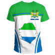 GetteeStore Clothing - Sierra Leone Active Flag T-Shirt A35