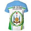 GetteeStore Clothing - Djibouti Active Flag T-Shirt A35