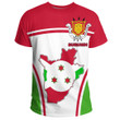 GetteeStore Clothing - Burundi Active Flag T-Shirt A35