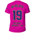 Getteestore T-shirt - (Custom) Nu Psi Zeta Military Sorority (Pink) A31