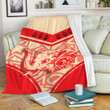Gettee Store Premium Blanket -  Delta Sigma Theta Elephant Stylized Premium Blanket | Gettee Store
