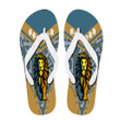 Gettee Store Flip Flops -  Mu Beta Phi Lion Stylized Flip Flops | Gettee Store

