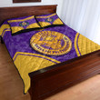 Gettee Store Quilt Bed Set -  Quilt Bed Set Omega Psi Phi Bulldog Stylized A35