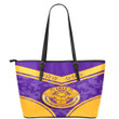 Gettee Store Leather Tote -  Omega Psi Phi Bulldog Stylized Leather Tote | Gettee Store
